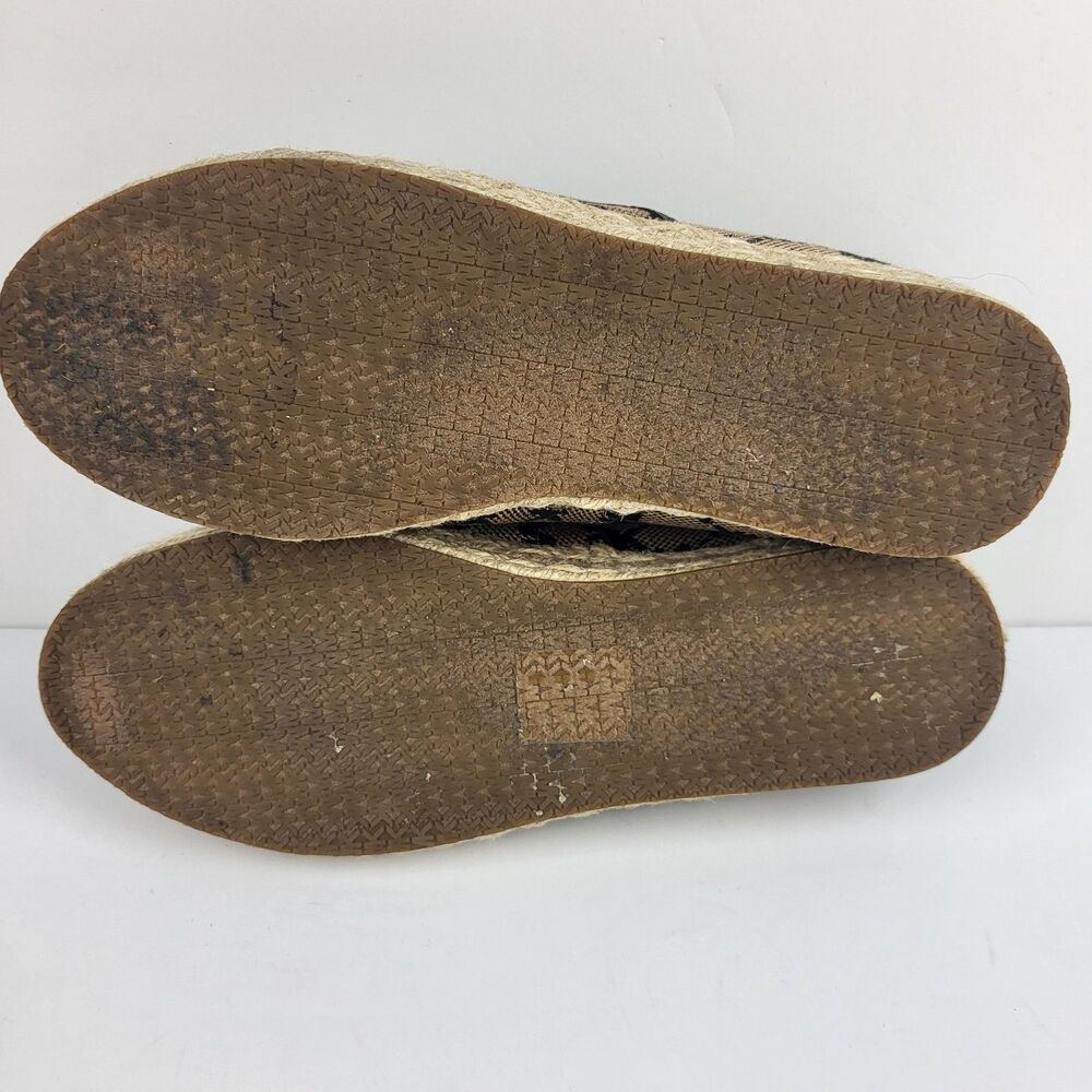 MICHAEL KORS Lenny Logo Jacquard Slip-On Espadrille Size 7M - Picture 8 of 10